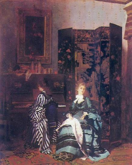 Albert von Keller Chopin oil painting image